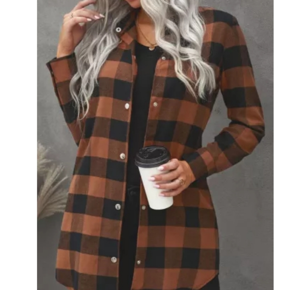 New boutique plaid shacket - Picture 10 of 16